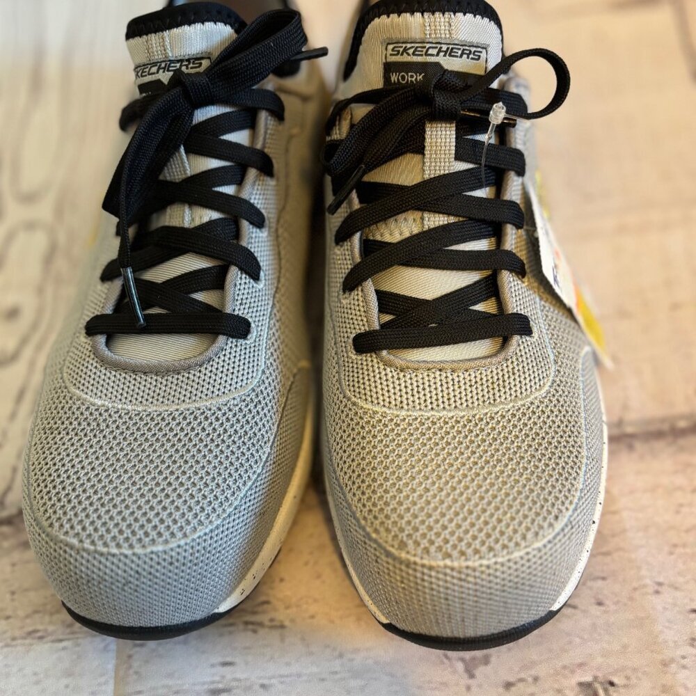 Skechers Slip On Gray NWT Work Composite Toe Casual Active Women's Shoes 10M - Picture 6 of 12